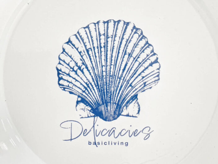 קערת אמייל 28 כחול צדף